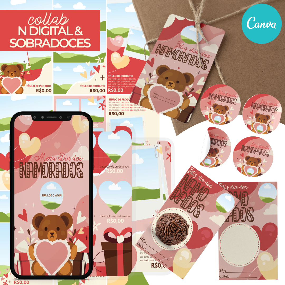Pack Completo N Digital & Sobradoces Namorados 2025